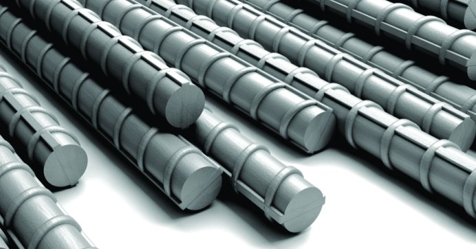 Ribbed steel bars